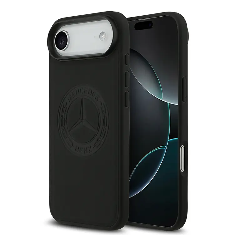 iPhone 17 Air MagSafe Uyumlu Hakiki Deri Kılıf - Mercedes Benz Nostaljik Yıldız