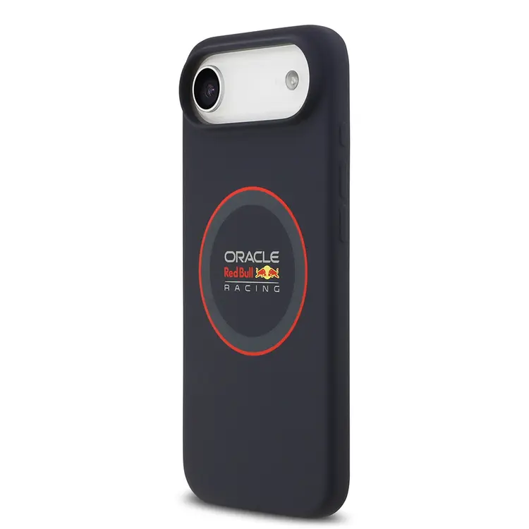 Apple iPhone 17 Air Kılıf Redbull Orjinal Lisanslı M-safe Şarj Özellikli Kırmızı Halka ve Logo Silikon Kapak