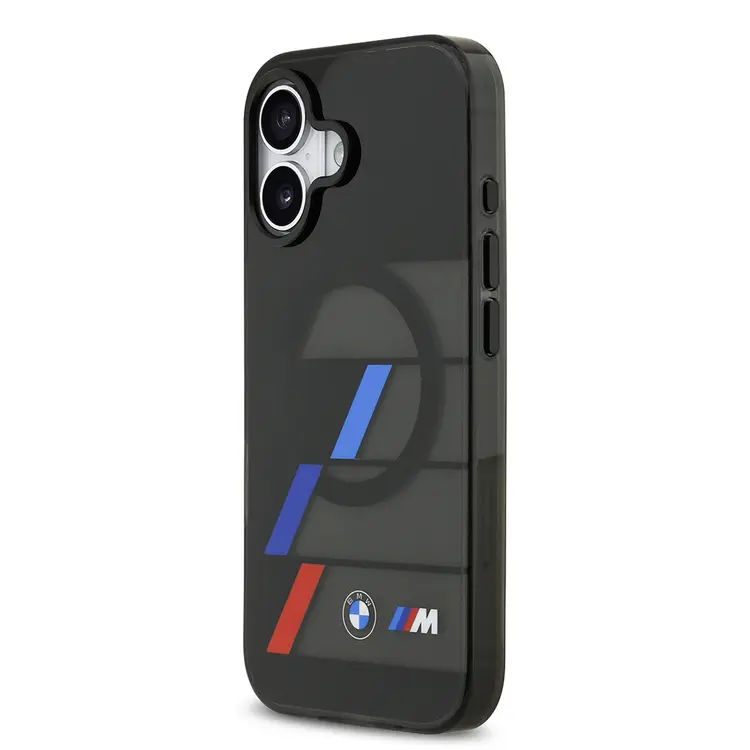 Apple iPhone 17 Kılıf BMW Orjinal Lisanslı M-safe Şarj Özellikli IML Baskılı Üç Renkli M Dizayn Kapak