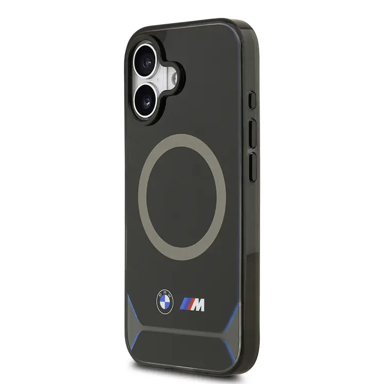 Apple iPhone 17 Kılıf BMW Orjinal Lisanslı M-safe Şarj Özellikli Metal Buton Tasarımlı IML Baskılı M Dizayn Kapak
