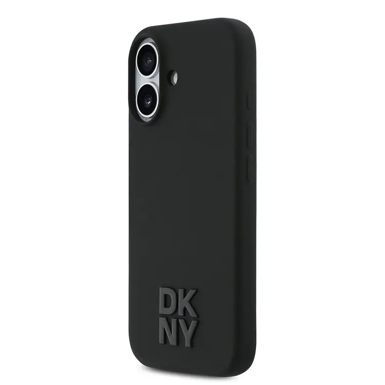 iPhone 17 MagSafe Şarj Özellikli Silikon Kılıf - DKNY Siyah