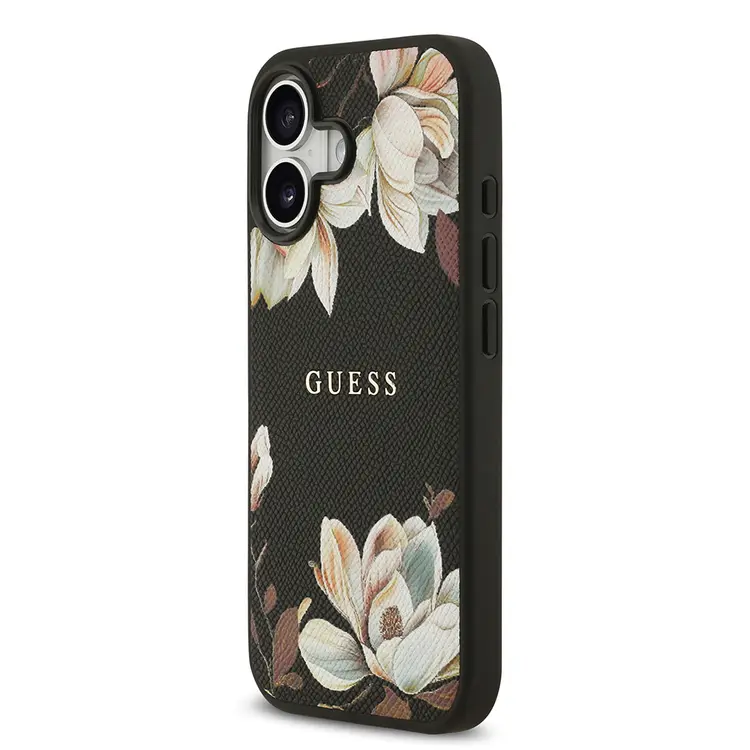 iPhone 17 MagSafe Uyumlu Çiçek Tasarımlı Kılıf - Guess Lisanslı