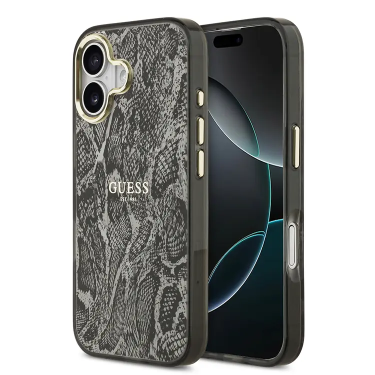 iPhone 17 MagSafe Uyumlu Python Desenli Kılıf - Guess Lisanslı