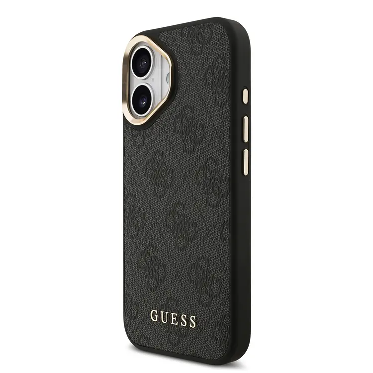 iPhone 17 MagSafe Uyumlu Askılı ve Kartlıklı Kılıf - Guess 4G Logo