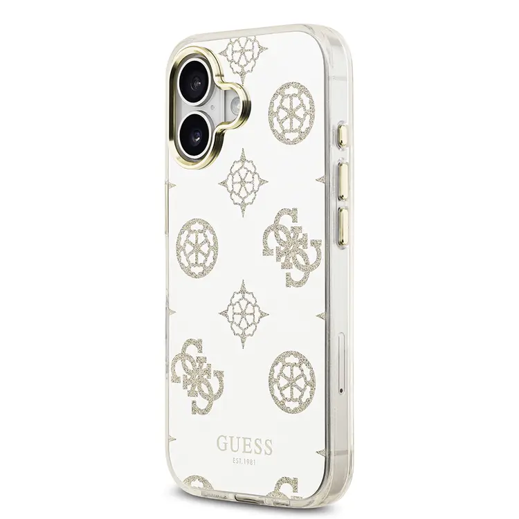 Apple iPhone 17 Kılıf Guess Orjinal Lisanslı Metal Kamera Çerçeveli Simli Aynalı Kapak