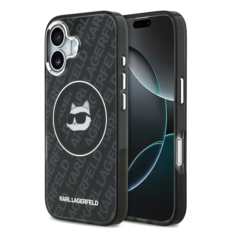 Apple iPhone 17 Kılıf Karl Lagerfeld Orjinal Lisanslı IML Baskılı Choupette Heads Kapak