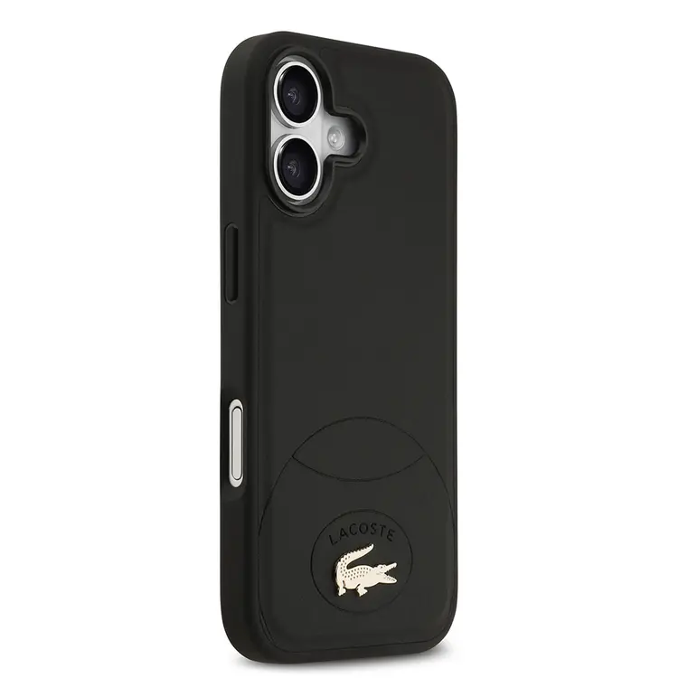 Apple iPhone 17 Kılıf Lacoste Orjinal Lisanslı M-safe Şarj Özellikli PU Deri Tasarımlı Metal Logolu Kapak