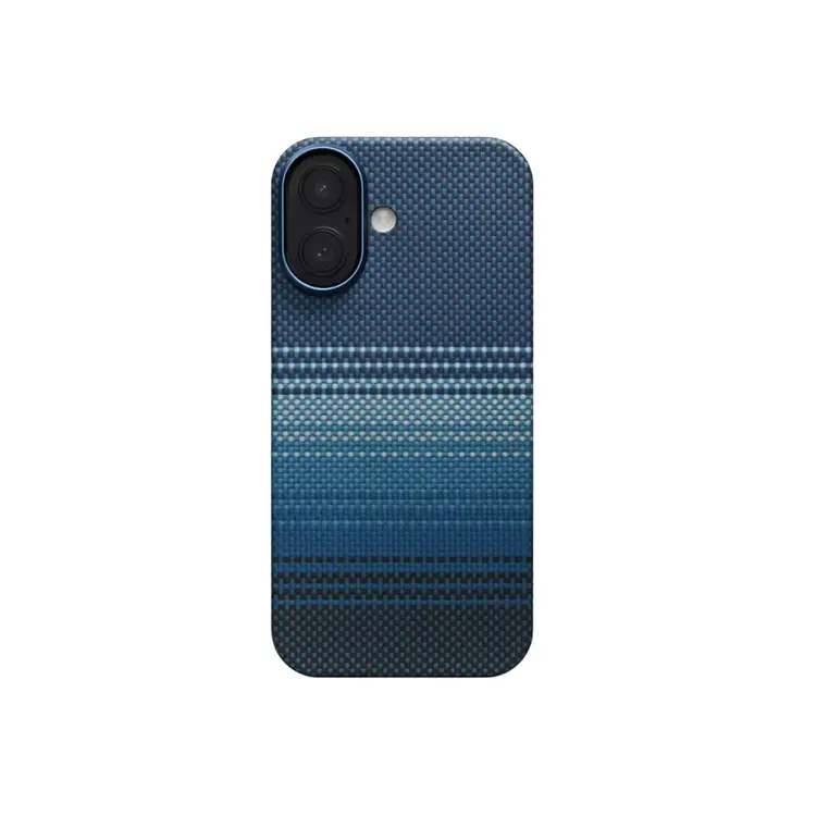 iPhone 17 MagSafe Uyumlu Aramid Fiber Kılıf - Pitaka Tactile Woven Sunset-Moonrise