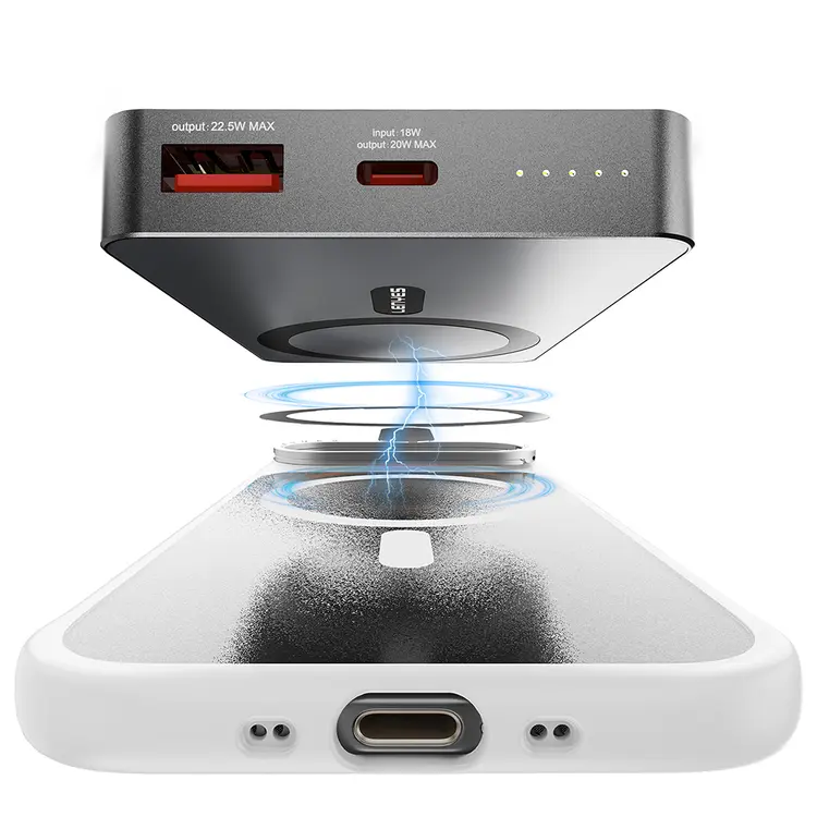 Apple iPhone 17 Kılıf M-safe Şarj Özellikli Metal Kamera Standlı Lenyes CK226 PC Kapak