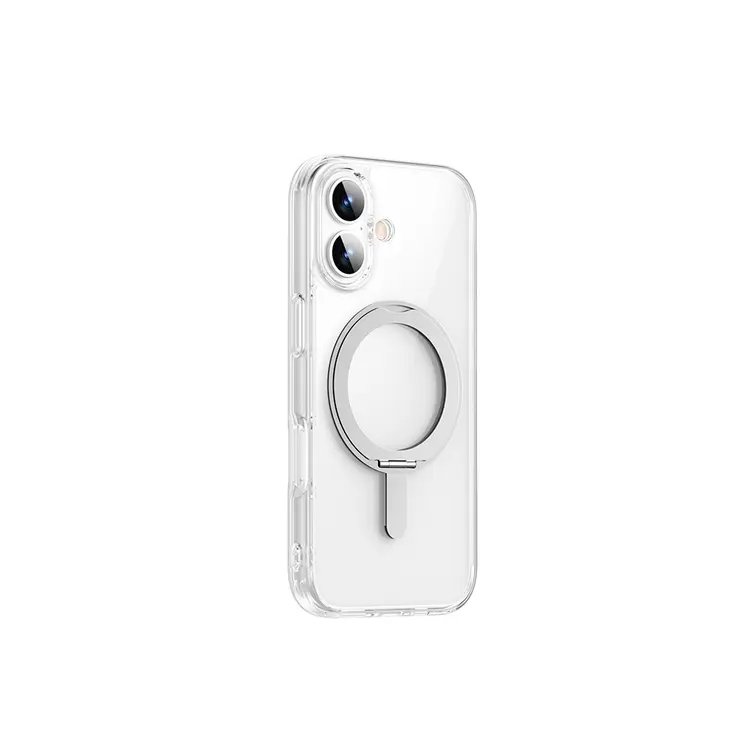 iPhone 17 MagSafe Uyumlu Standlı Şeffaf Kılıf - Wiwu iShield Ultra MCC-201