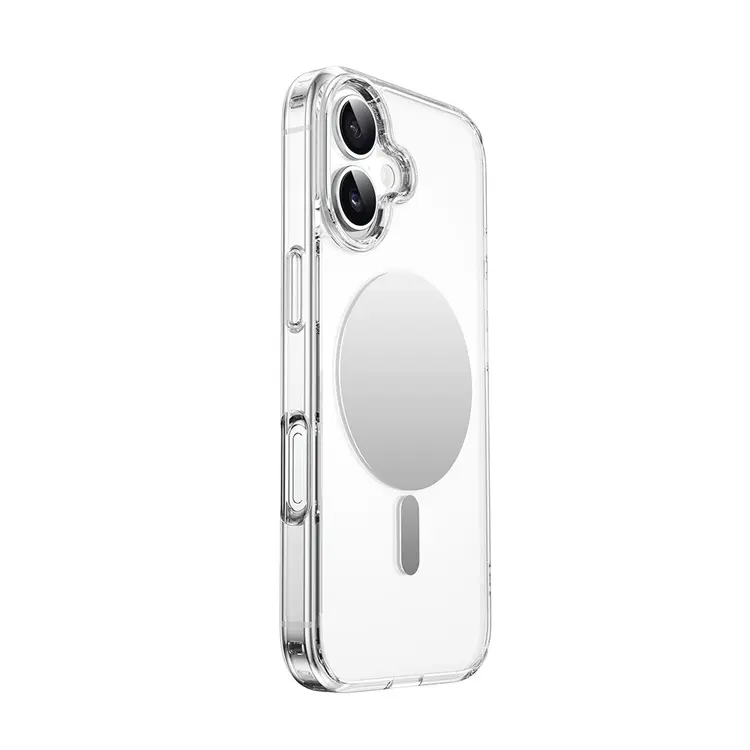 Apple iPhone 17 Kılıf M-safe Şarj Özellikli Wiwu MCC-701 Aynalı Pro Serisi Sert PC Kapak
