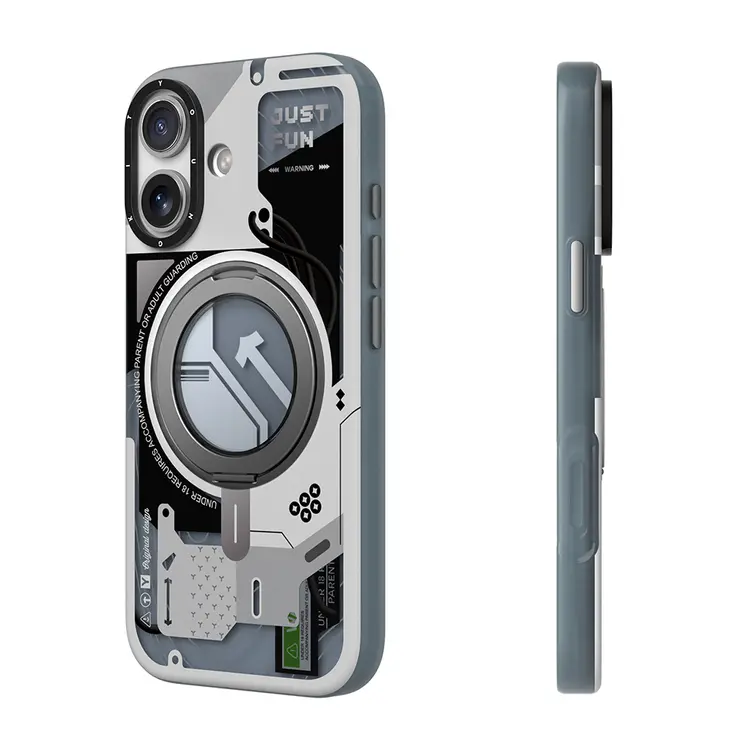iPhone 17 MagSafe Uyumlu Halka Standlı Kılıf - Youngkit Starship