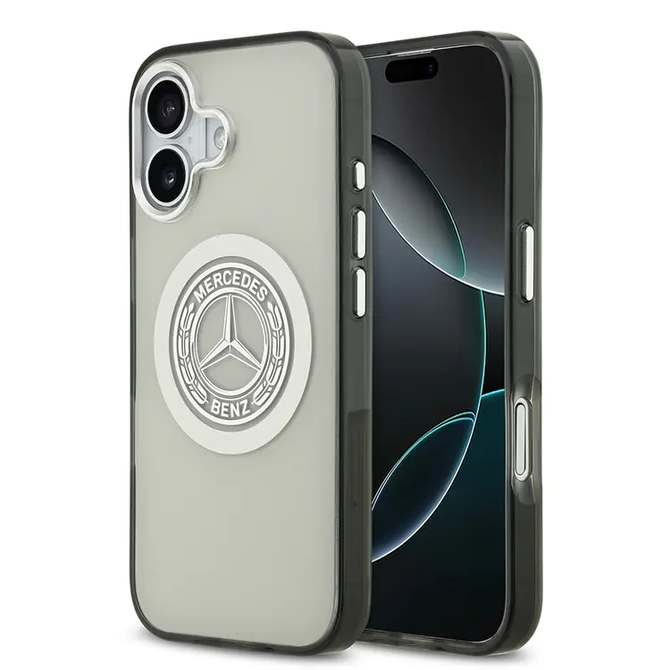 iPhone 17 MagSafe Uyumlu Çift Katmanlı PC Kılıf - Mercedes Benz Nostaljik Yıldız