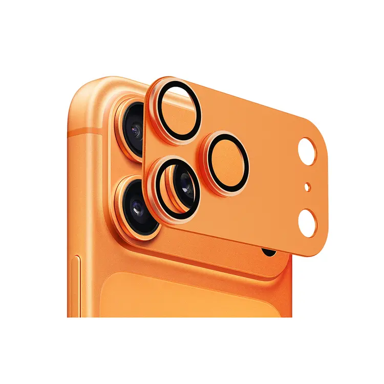iPhone 17 Pro Kamera Lens Koruyucu - Go Des FC007 Titanyum Serisi