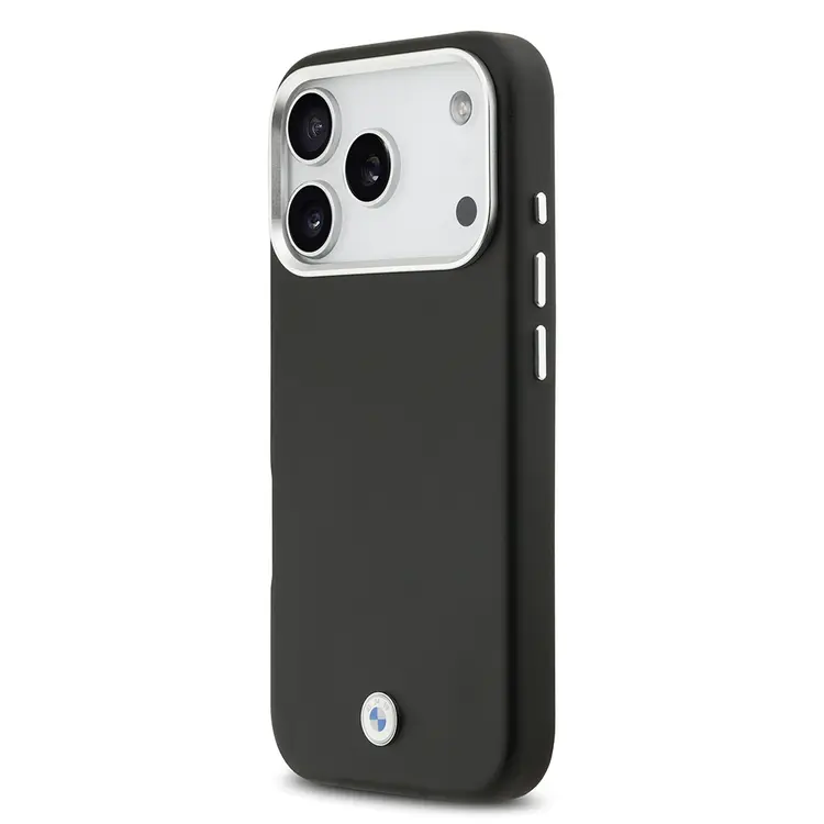 Apple iPhone 17 Pro Kılıf BMW Orjinal Lisanslı M-safe Şarj Özellikli Metal Logolu Tam Kaplama Deri Kapak