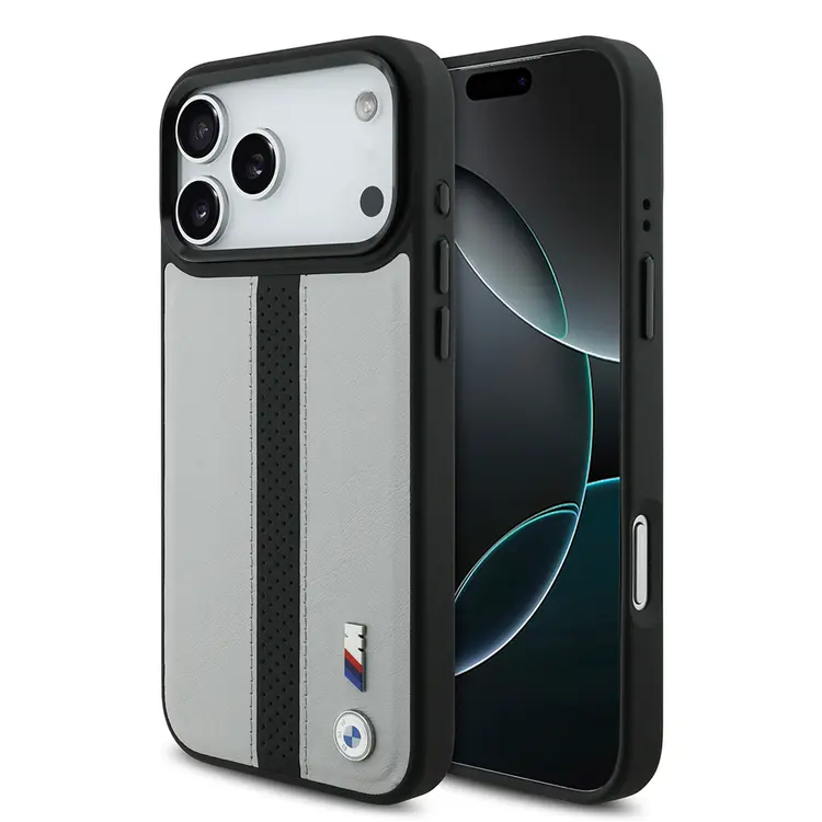 iPhone 17 Pro MagSafe Uyumlu Deri Kılıf - BMW Lisanslı