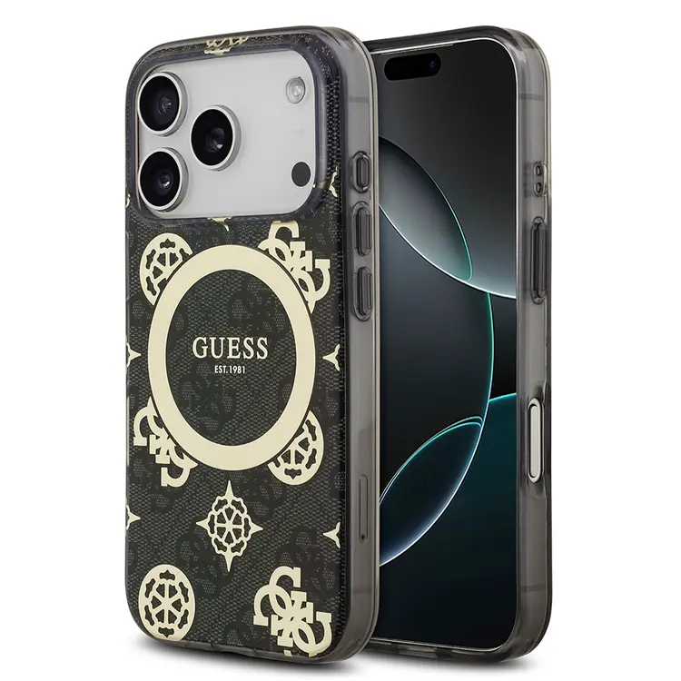 iPhone 17 Pro MagSafe Uyumlu IML Desenli Kılıf - Guess Peony