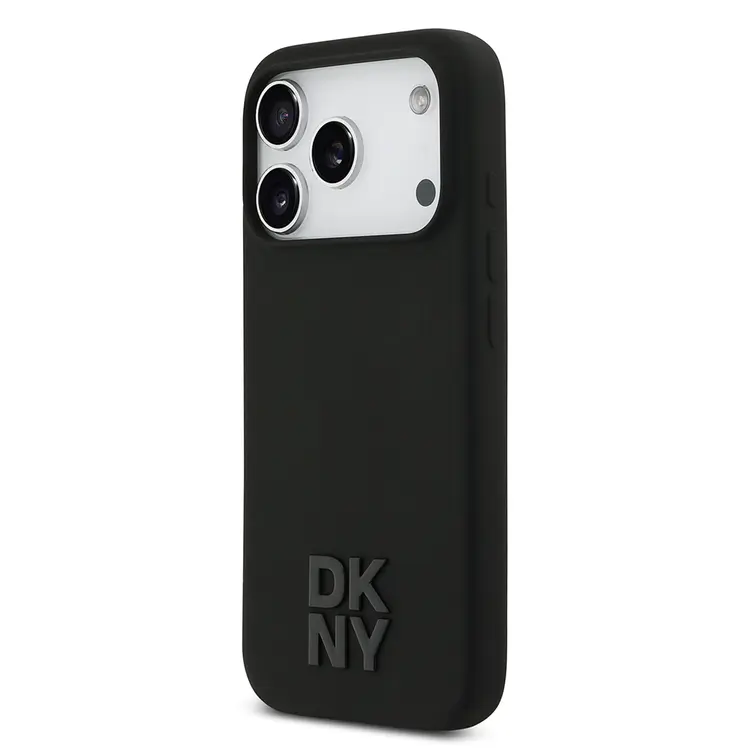 iPhone 17 Pro MagSafe Uyumlu Silikon Kılıf - DKNY Metal Logolu