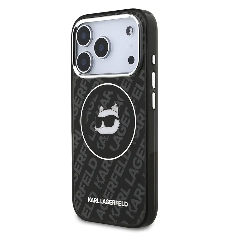 Apple iPhone 17 Pro Kılıf Karl Lagerfeld Orjinal Lisanslı IML Baskılı Choupette Heads Kapak