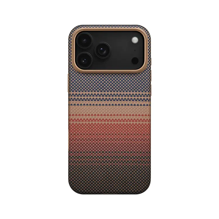 iPhone 17 Pro MagSafe Uyumlu Aramid Fiber Kılıf - Pitaka Sunset-Moonrise