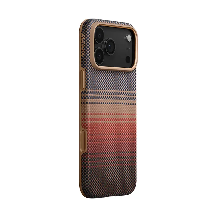 iPhone 17 Pro MagSafe Uyumlu Aramid Fiber Kılıf - Pitaka Sunset-Moonrise