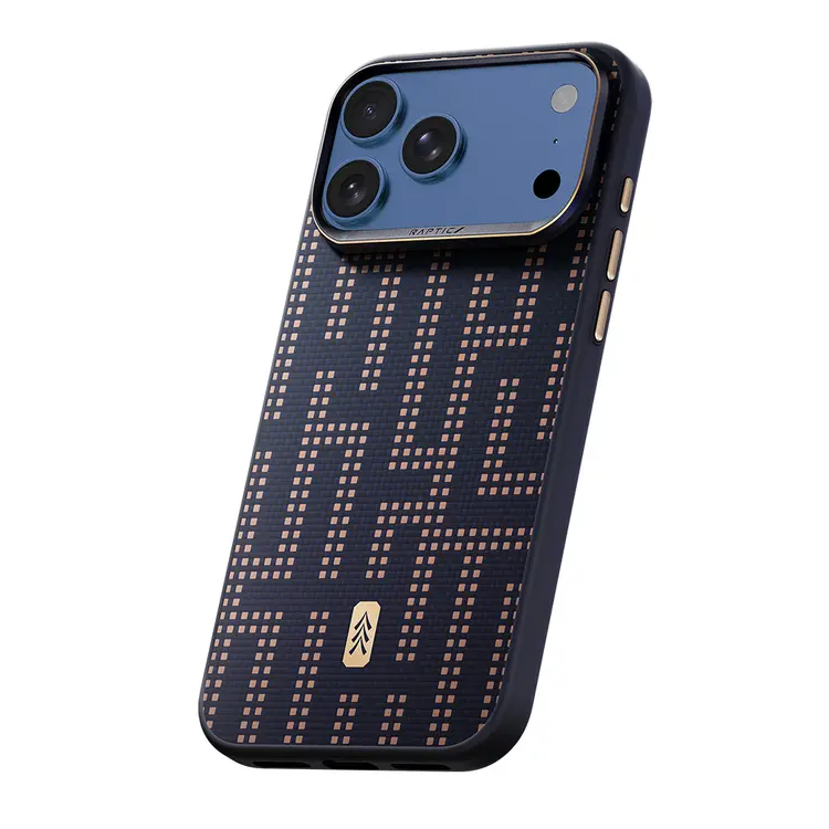 iPhone 17 Pro MagSafe Uyumlu Aramid Kılıf - Raptic Dual Grid