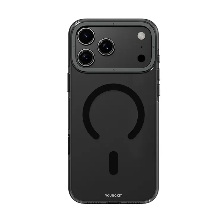 Apple iPhone 17 Pro Kılıf M-safe Şarj Özellikli Şeffaf Youngkit Crystal Shield Serisi Kapak