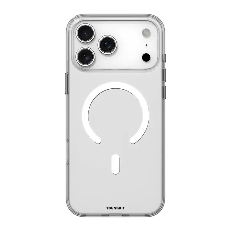 iPhone 17 Pro MagSafe Uyumlu Şeffaf Kılıf - Youngkit Clear