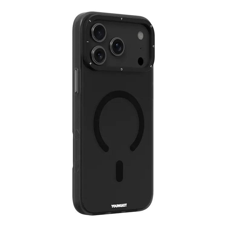 Apple iPhone 17 Pro Kılıf M-safe Şarj Özellikli Youngkit Hidden Sand Serisi Kapak
