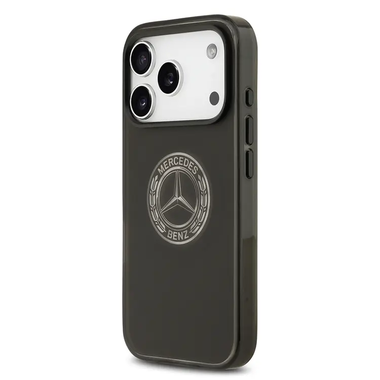 Apple iPhone 17 Pro Kılıf Mercedes Benz Orjinal Lisanslı M-safe Şarj Özellikli Buzlu PC Nostaljik Yıldız Dizayn Kapak
