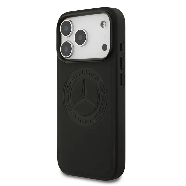 iPhone 17 Pro MagSafe Uyumlu Hakiki Deri Kılıf - Mercedes Benz Nostaljik Yıldız