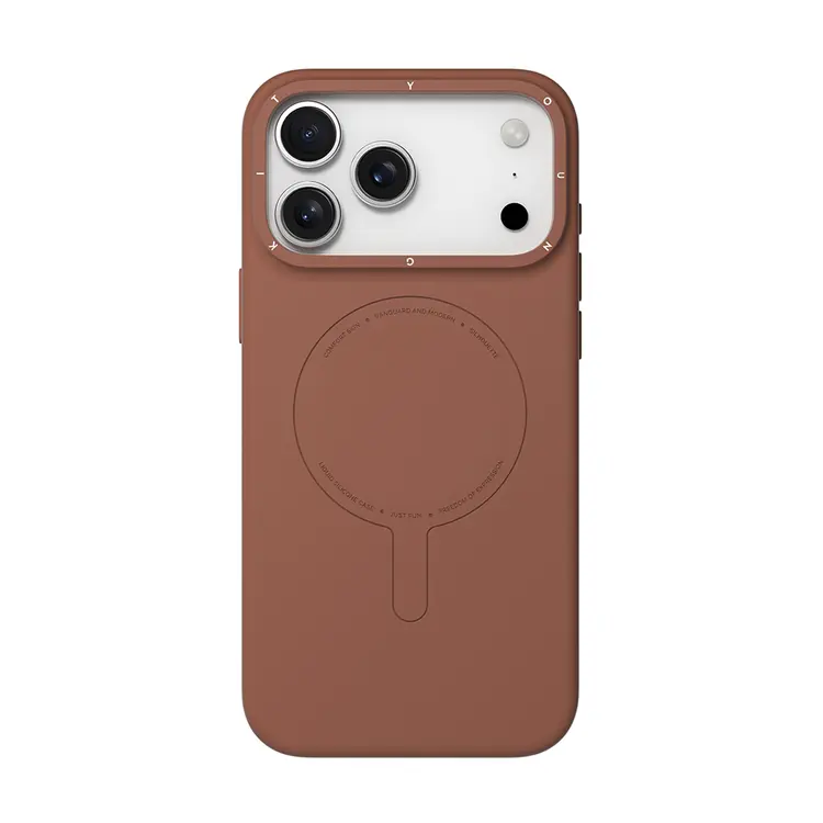 iPhone 17 Pro Max MagSafe Uyumlu Silikon Kılıf - Youngkit Morandi
