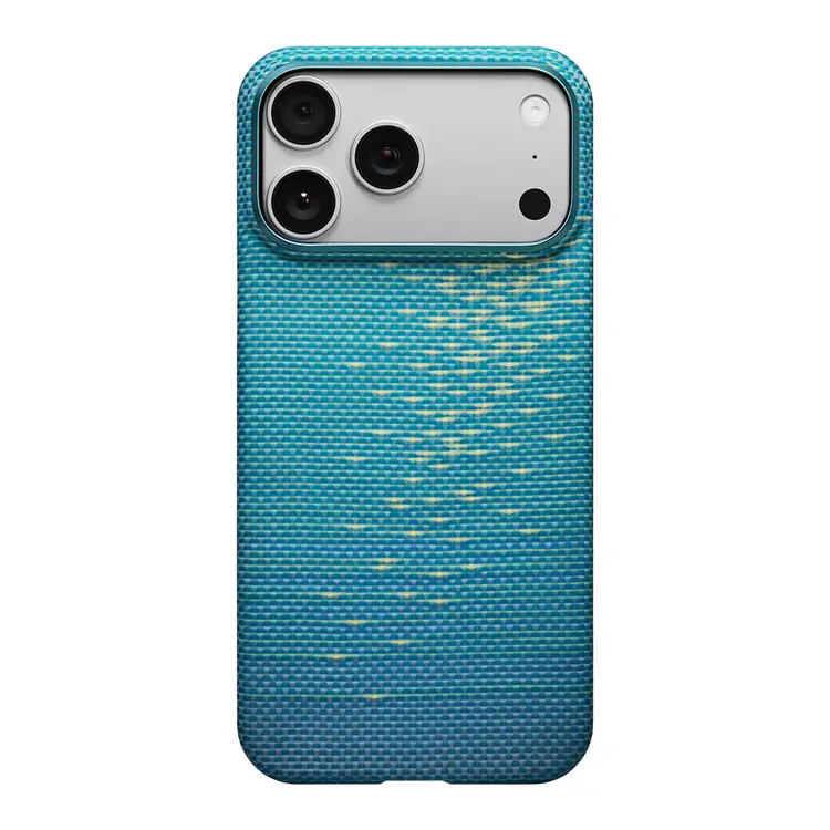 iPhone 17 Pro Max MagSafe Uyumlu Aramid Fiber Kılıf - Pitaka Glints of Gold Ultra Slim