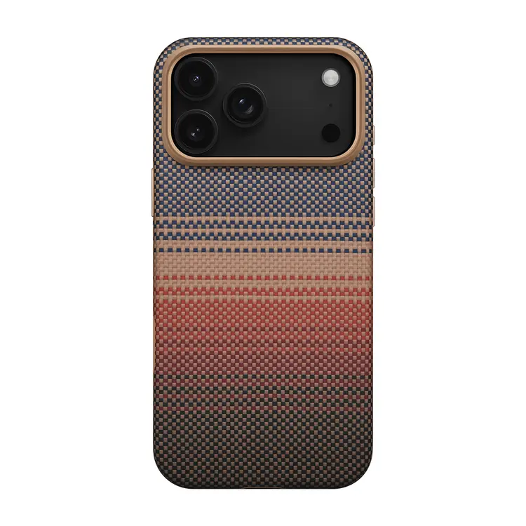iPhone 17 Pro Max MagSafe Uyumlu Aramid Fiber Kılıf - Pitaka Sunset-Moonrise