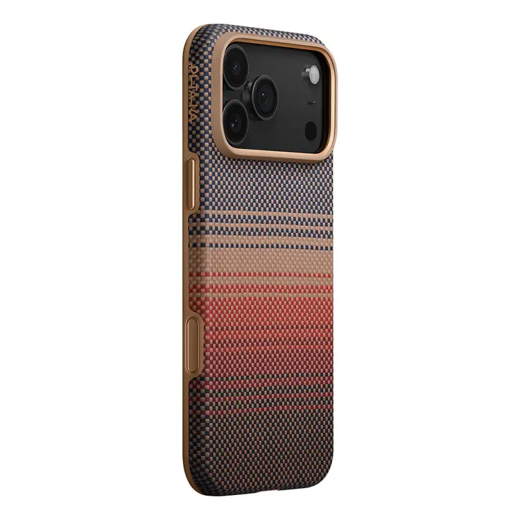 iPhone 17 Pro Max MagSafe Uyumlu Aramid Fiber Kılıf - Pitaka Sunset-Moonrise