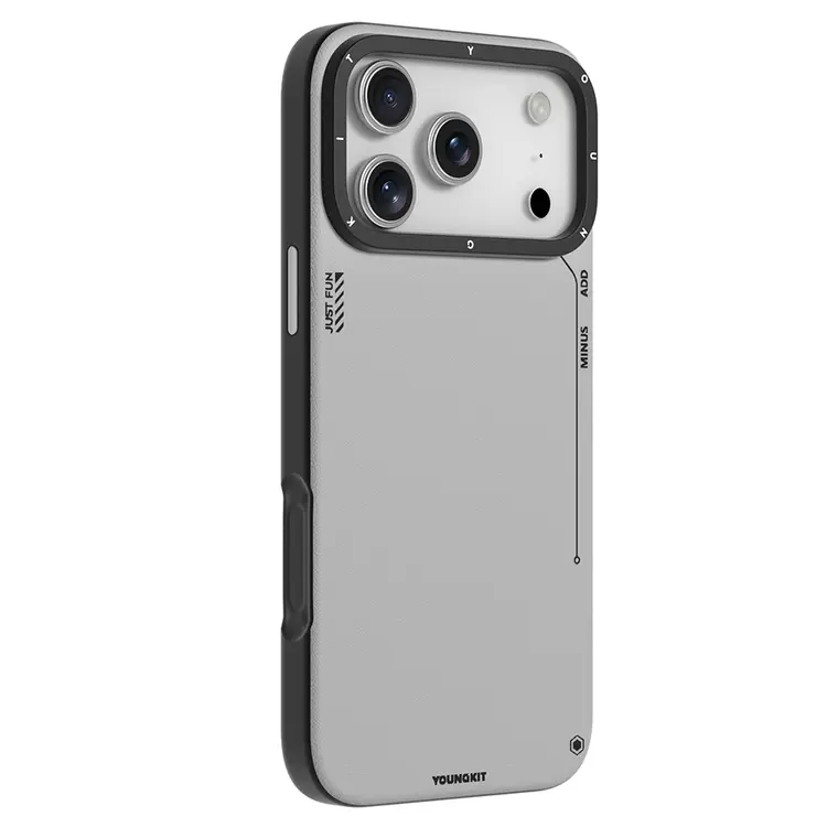 iPhone 17 Pro Max MagSafe Uyumlu Mat Deri Desenli Kılıf - Youngkit Tech Fashion