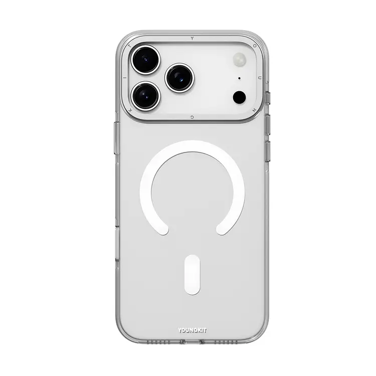Apple iPhone 17 Pro Max Kılıf M-safe Şarj Özellikli Şeffaf Youngkit Crystal Shield Serisi Kapak