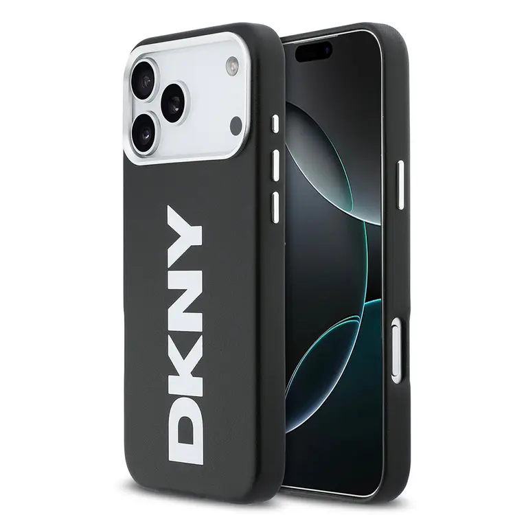 iPhone 17 Pro Max MagSafe Uyumlu PU Kılıf - DKNY Büyük Dikey Logolu