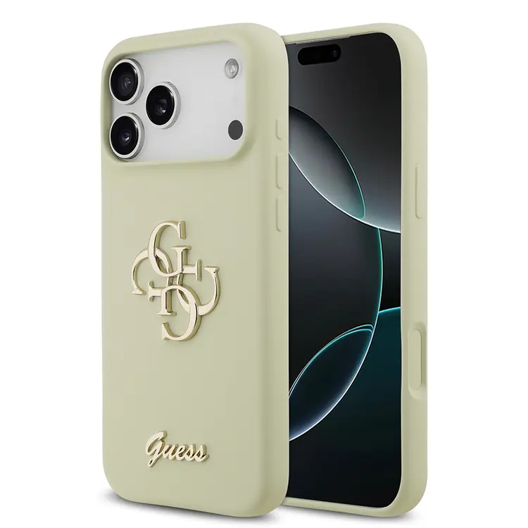 iPhone 17 Pro Max Kılıf, Grained Yazı Logolu - Guess