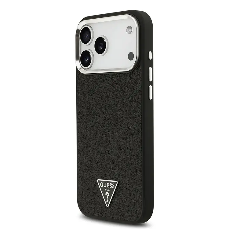 iPhone 17 Pro Max MagSafe Uyumlu Metal Kamera Çerçeveli Kılıf - Guess Glitter