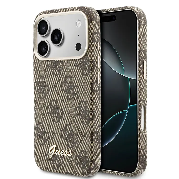 iPhone 17 Pro Max MagSafe Uyumlu 4G Desenli Kılıf - Guess Script