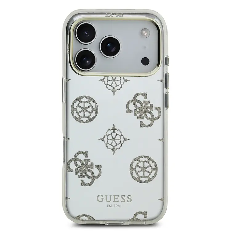 iPhone 17 Pro Max Simli Aynalı Kılıf, Metal Kamera Çerçeveli - Guess