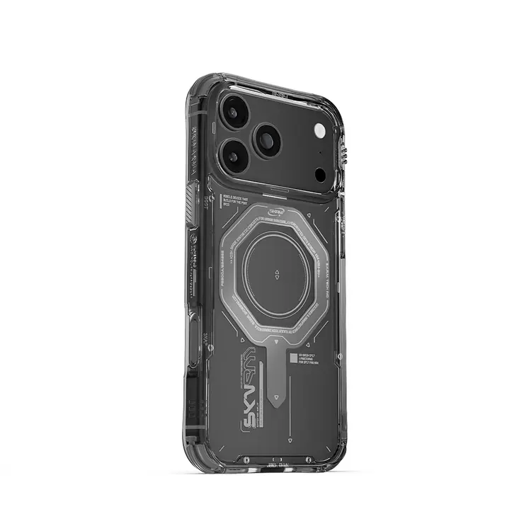 Apple iPhone 17 Pro Max Kılıf SkinArma M-safe Şarj Özellikli Airbag Tasarımlı Magma Kapak