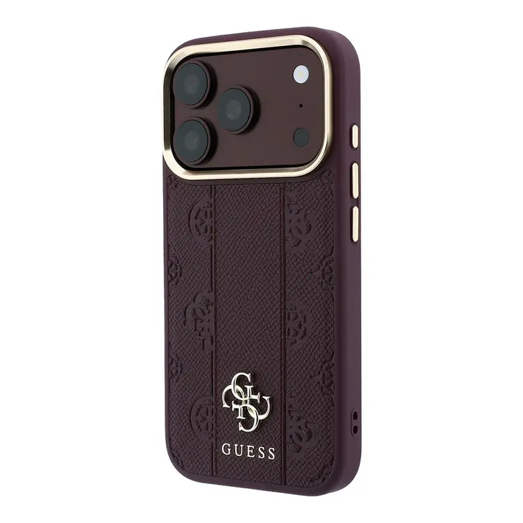 iPhone 18 Pro MagSafe Uyumlu Şeritli Peony Kılıf - Guess Lisanslı