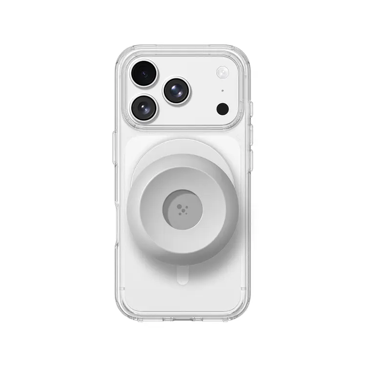 iPhone 18 Pro MagSafe Uyumlu Şeffaf Kılıf, Type-C Kulaklık ve Standlı Set - AmazingThing Minimal