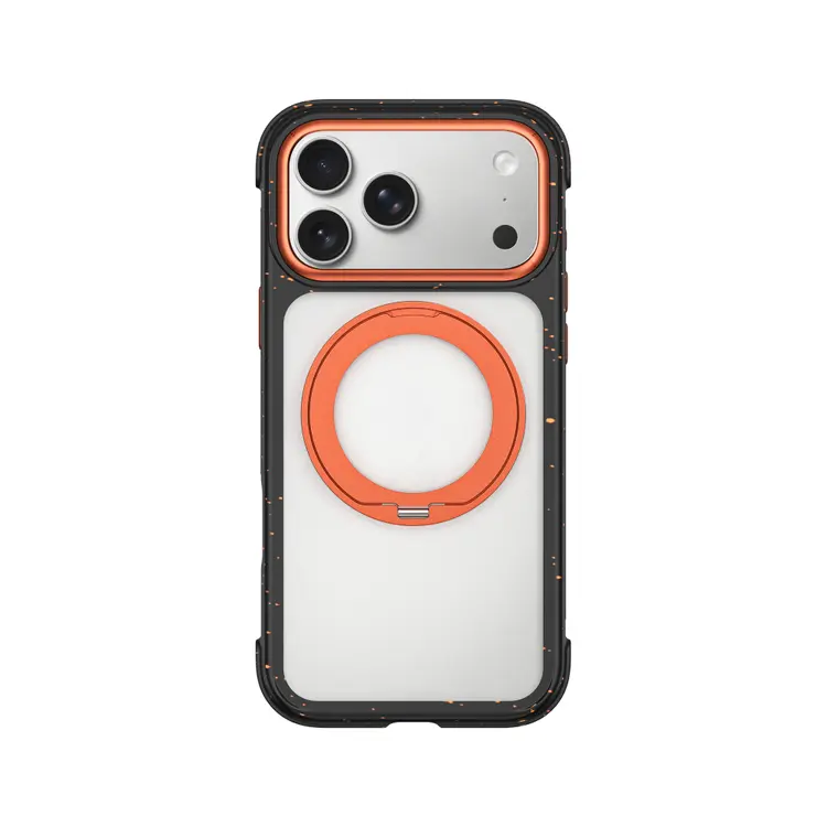 Apple iPhone 18 Pro Max Kılıf M-safe Şarj Özellikli Wiwu AA-203 AeroArmor Ultra Serisi Airbag Tasarımlı Standlı Kapak