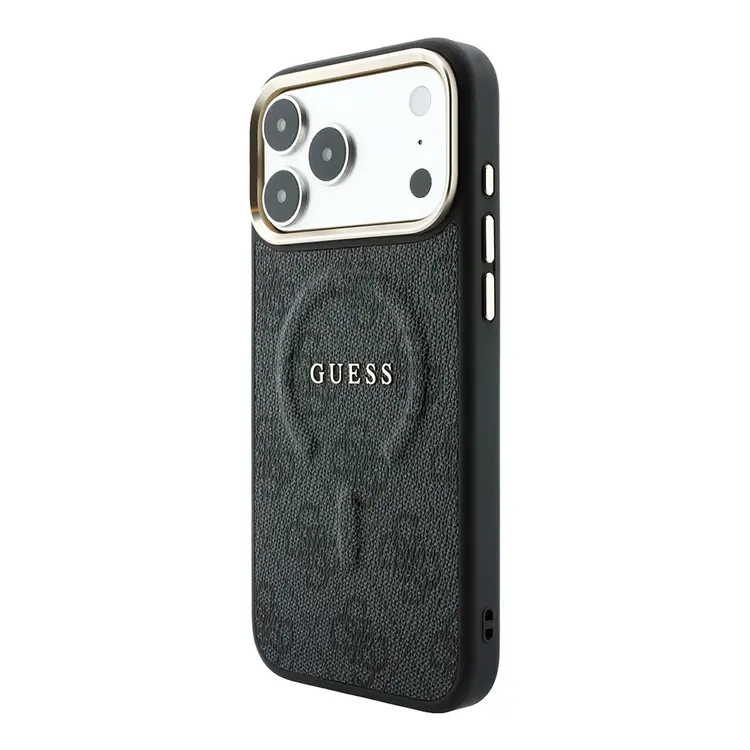 iPhone 18 Pro Max MagSafe Uyumlu Metal Kamera Çerçeveli Kılıf - Guess 4G