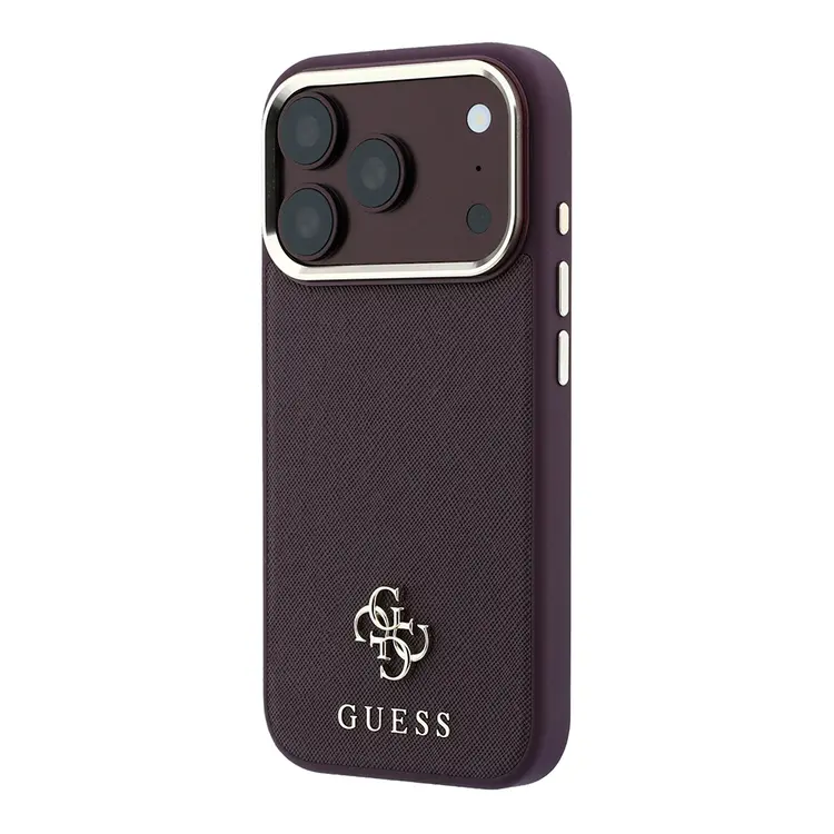 iPhone 18 Pro Max MagSafe Uyumlu PU Deri Kılıf - Guess Saffiano