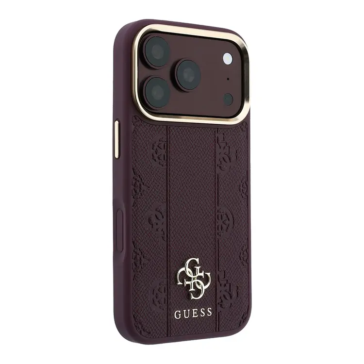 iPhone 18 Pro Max MagSafe Uyumlu Şeritli Peony Kılıf - Guess
