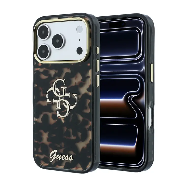 iPhone 18 Pro Max Silikon Kılıf, Guess Logolu - Guess 4G Metal Logo
